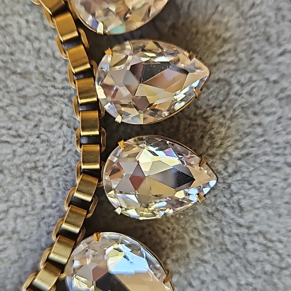 Loren Hope Clear Crystal Teardrop Necklace - Picture 2 of 10